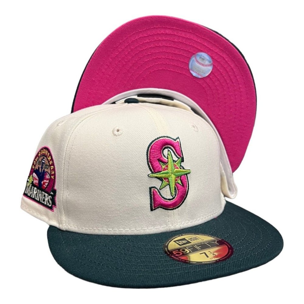 New Era Seattle Mariners 59FIFTY Fitted Hat 30th Year Anniversary Patch